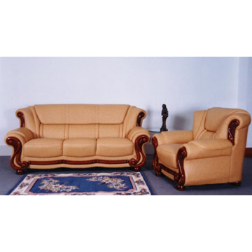 Excellent Italian leather sofa 